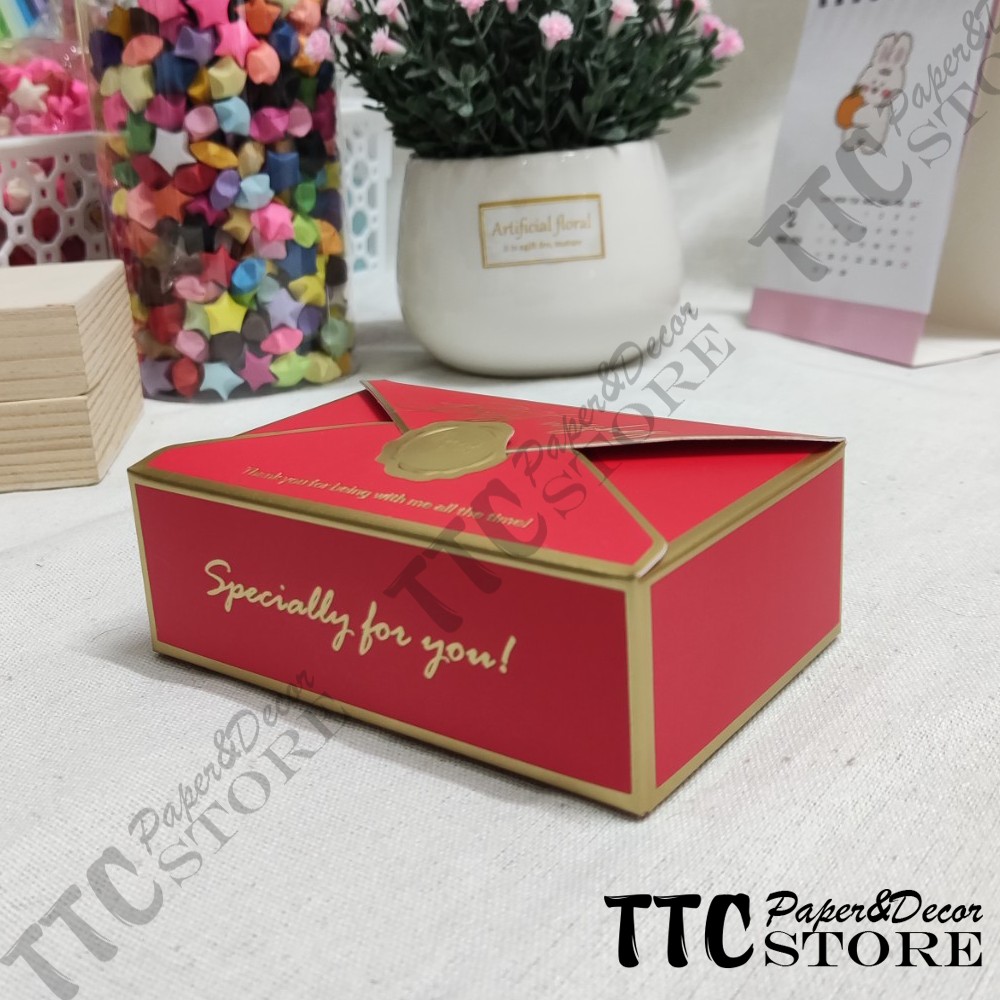 Hộp quà cưới, sinh nhật cảm ơn khai trương lễ tết chữ nhật tem sáp ms-028 đỏ | size m 103.5cm sp: 028. đỏ ms-028