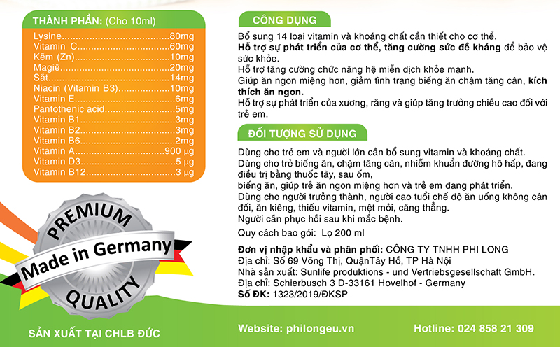 SUNLIFE Kids Vital – Made in Germany