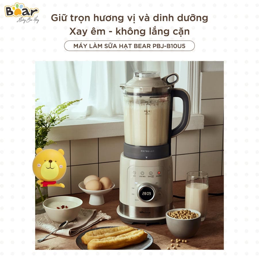 Máy Làm Sữa Hạt Bear PBJ-B10U5 - BH 1 năm