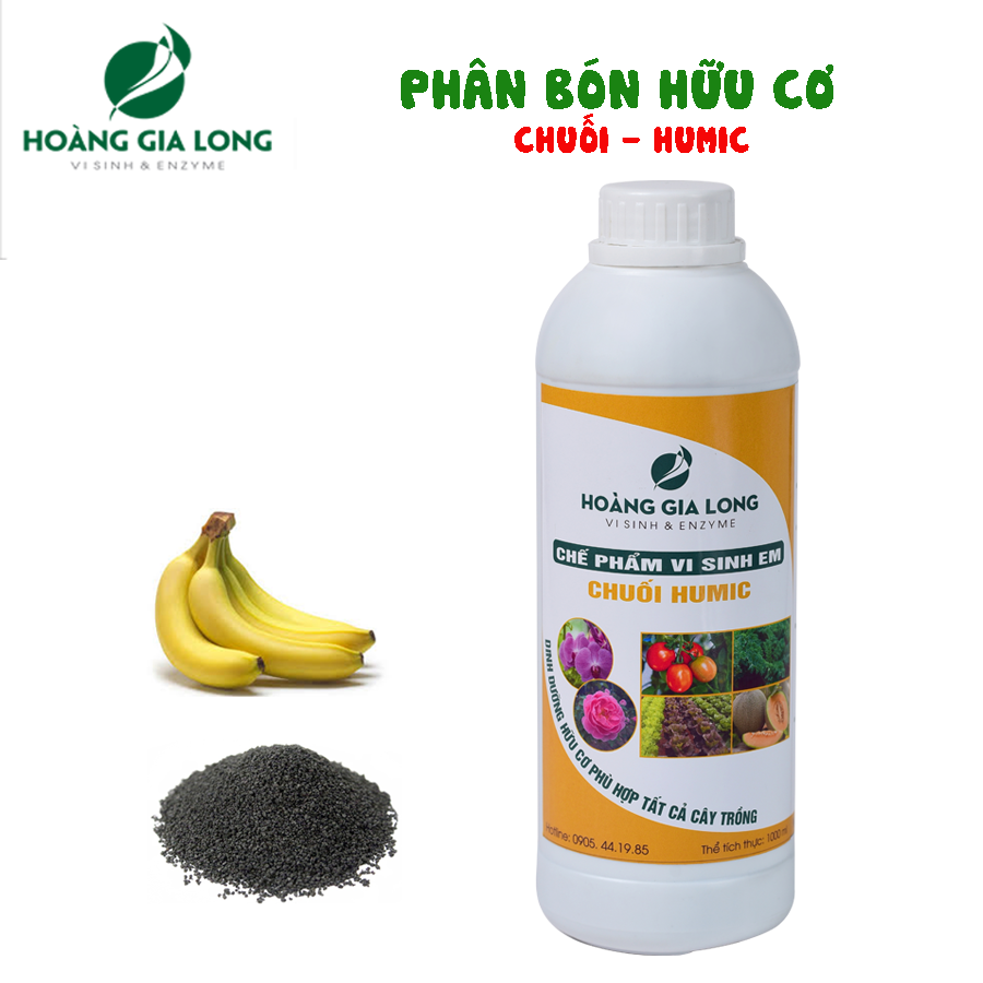 Phân hữu cơ Chuối bổ sung Humic Mỹ giúp đâm chồi, đẻ nhánh, siêu hoa dùng cho Hoa hồng, hoa lan, hoa cây kiểng