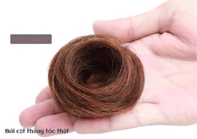 Tóc Cột Búi Thẳng||Tóc Thật 100%