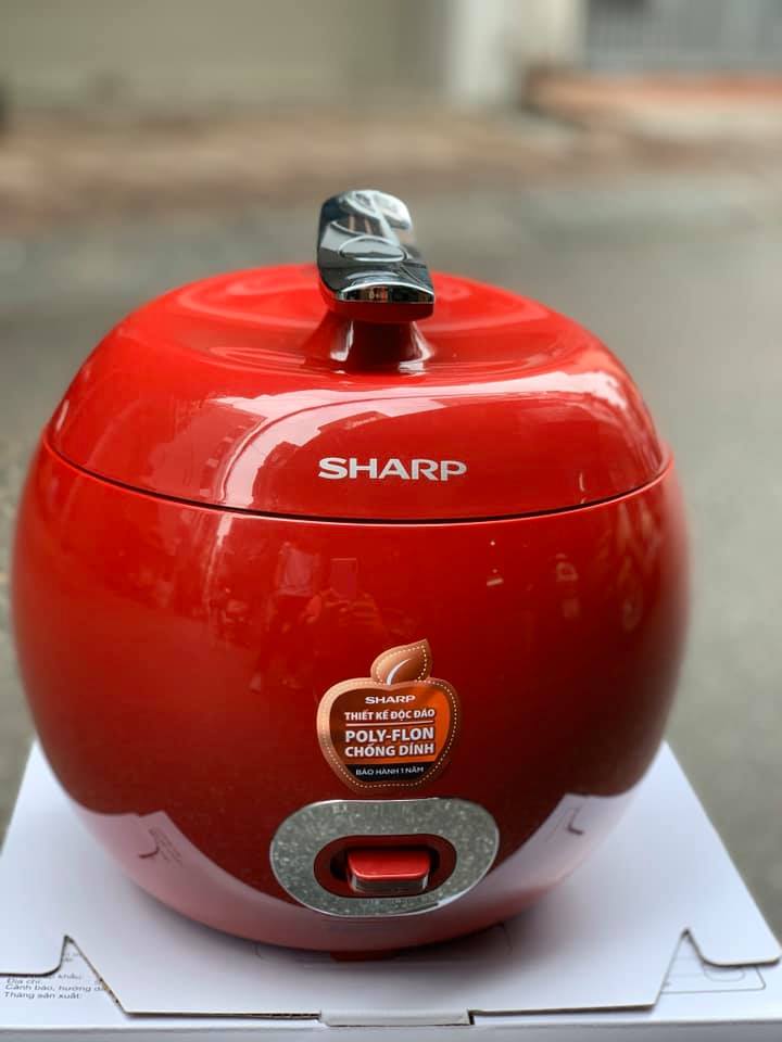 Nồi cơm điện mini quả táo Sharp 0.72l  KS-A08V-RD