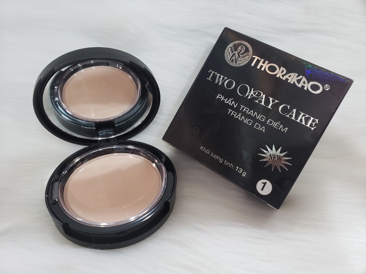 [HCM]PHẤN TRANG ĐIỂM THORAKAO TRẮNG DA TWO WAY CAKE 13G - SỐ 1