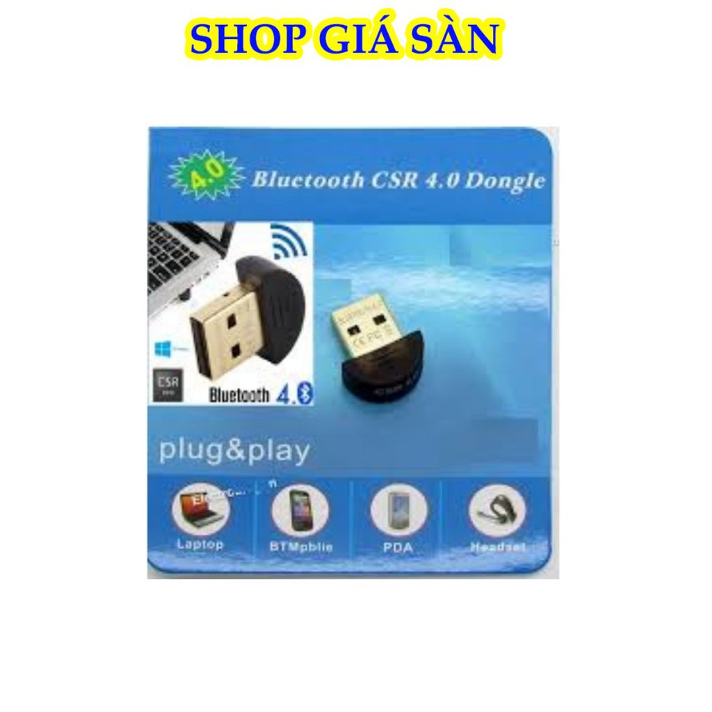 Usb Bluetooth, Usb Thu Blutooth 4.0/5.0 Không Dây Cho Pc Win 10 8 7