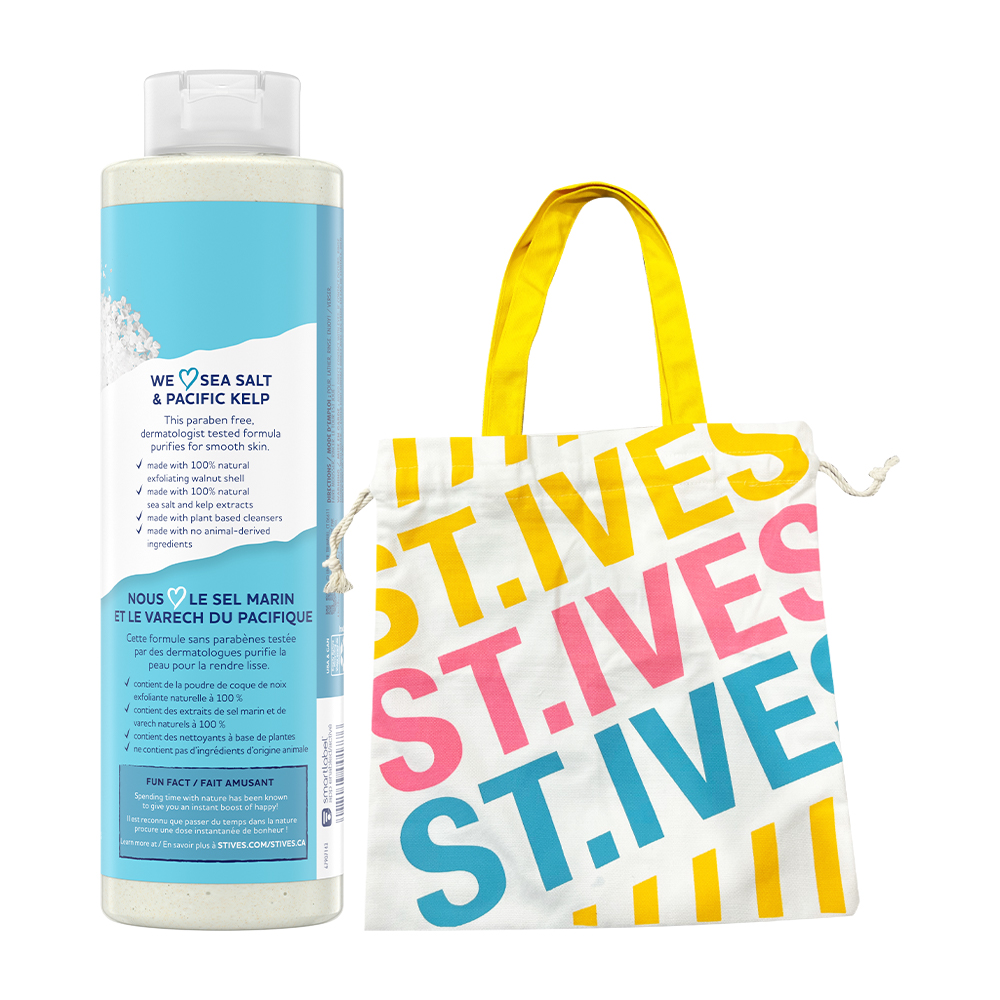 COMBO SỮA TẮM DƯỠNG DA ST.IVES 650ML+TUI CANVAS