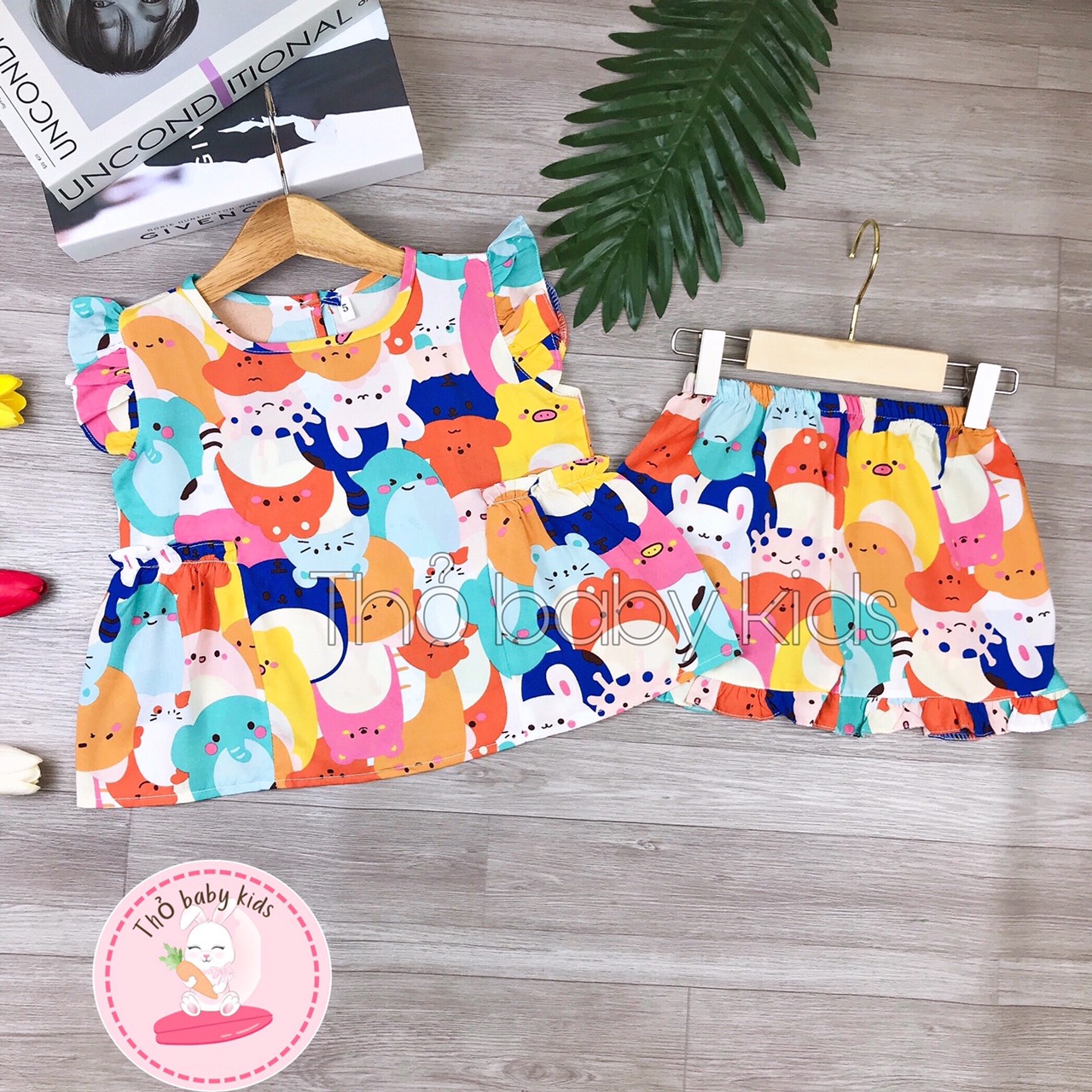 Đồ bộ tole/lanh bé gái,bộ tole đùi bé gái vải tole, lanh mềm mát shop thỏ baby kids