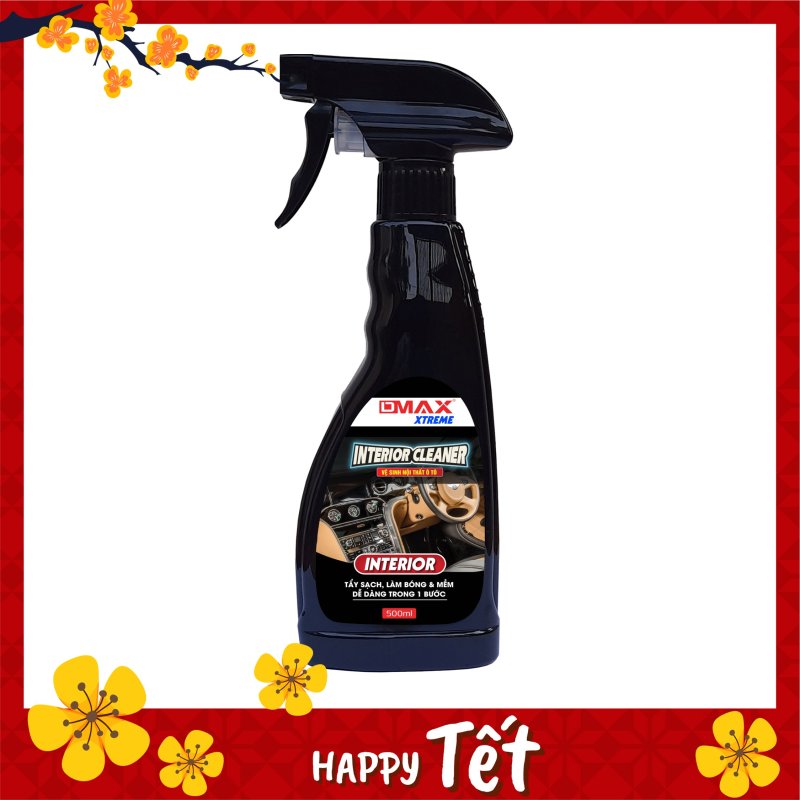Vệ sinh nội thất Dmax Interior Cleaner 500ML tặng khăn lau xe ( chăm sóc ô tô)