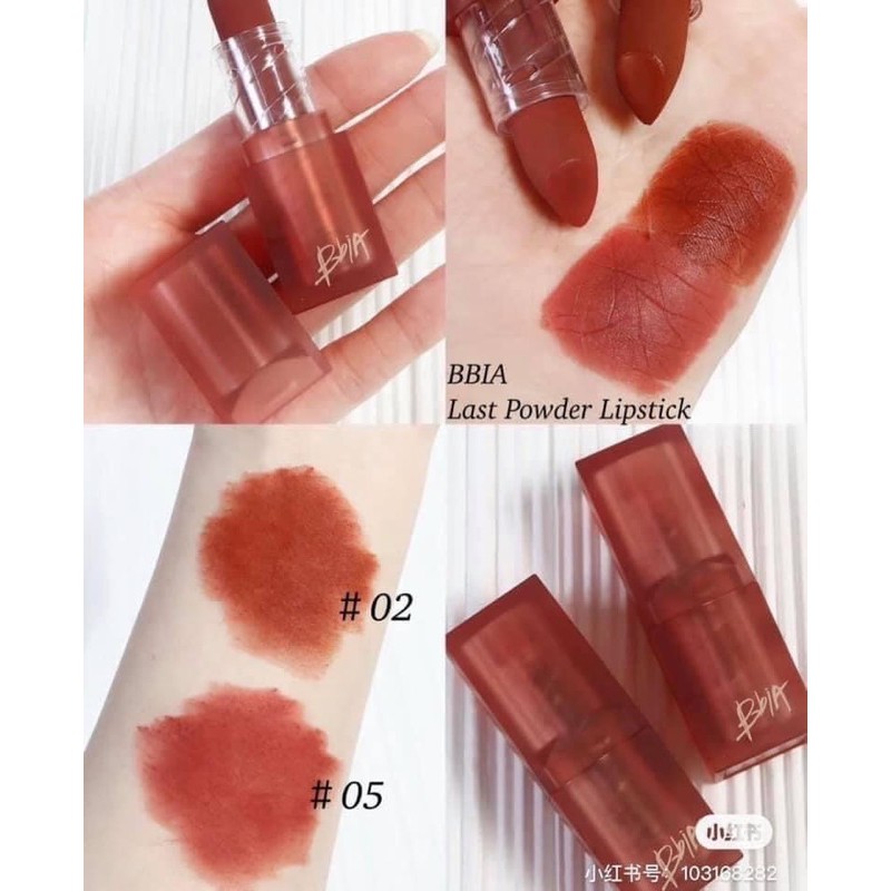 [HOÀN TIỀN 15%]Son Thỏi Last Powder Lipstick