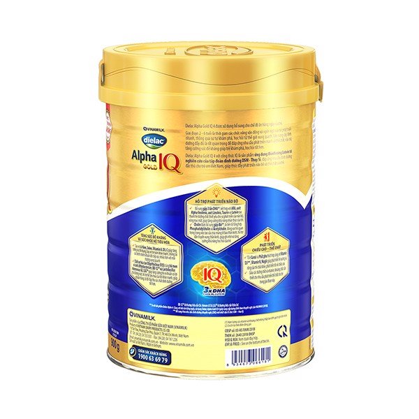 Sữa bột Dielac Alpha Gold IQ 4 900g (cho trẻ từ 2- 6 tuổi)