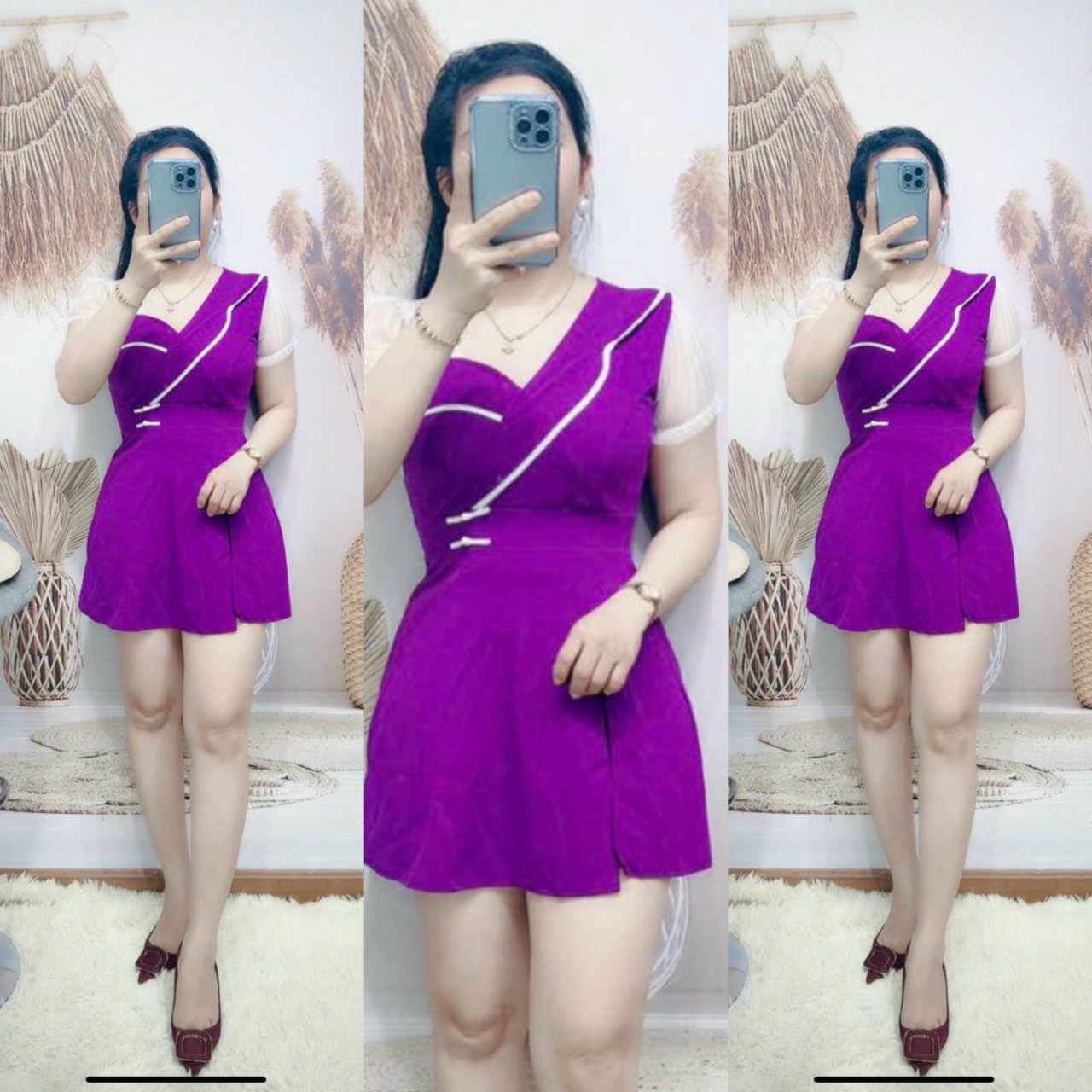 SÉT ĐẦM KÈM QUẦN XINH XẮN
