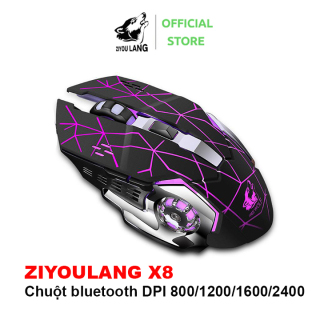 ZIYOU LANG X8 Chuột không dây chuyên game pin sạc Led 7 màu thích hợp cho thumbnail