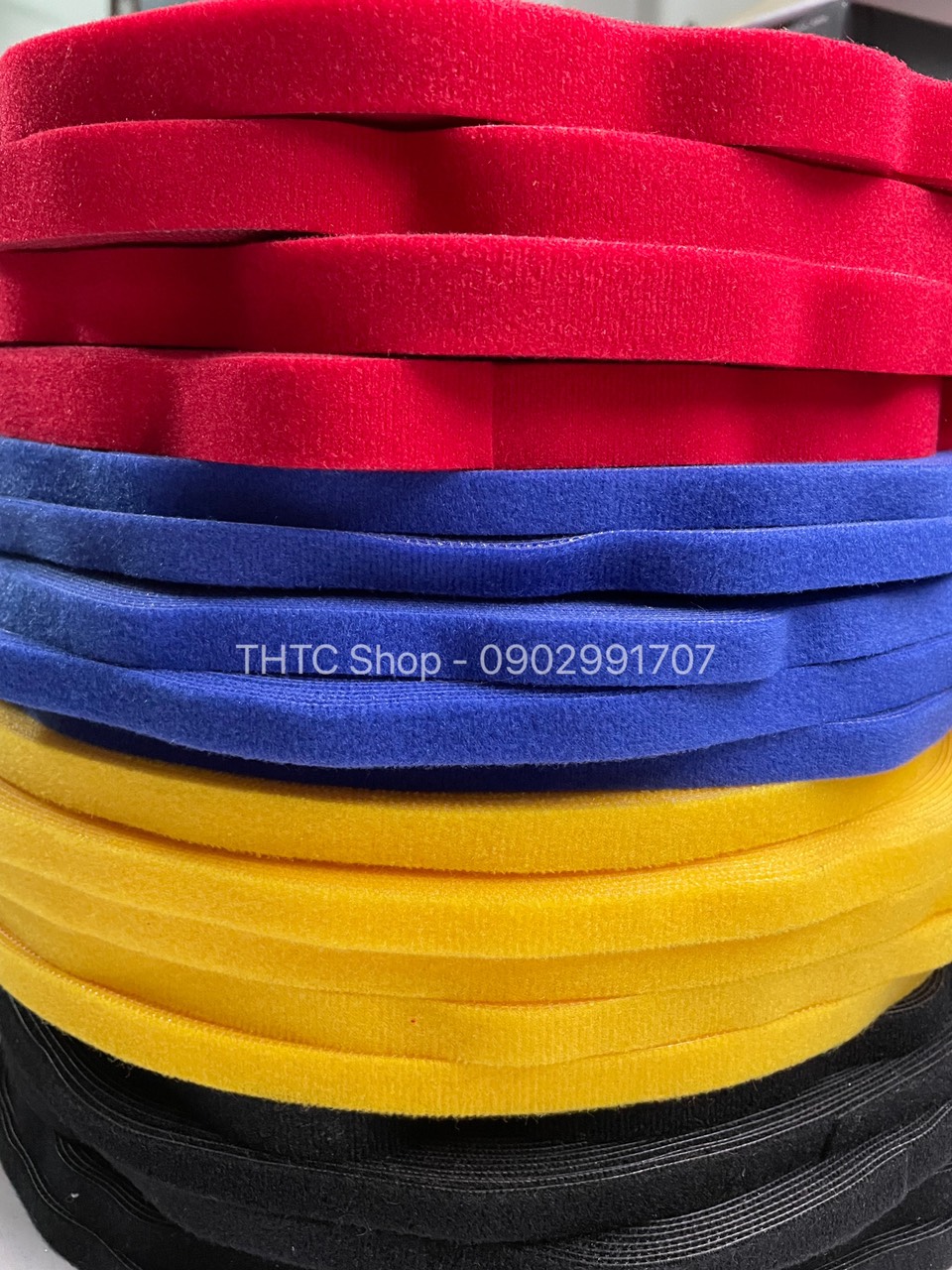 Dây khóa dán 2 mặt - Dây Velcro 45m/cuộn