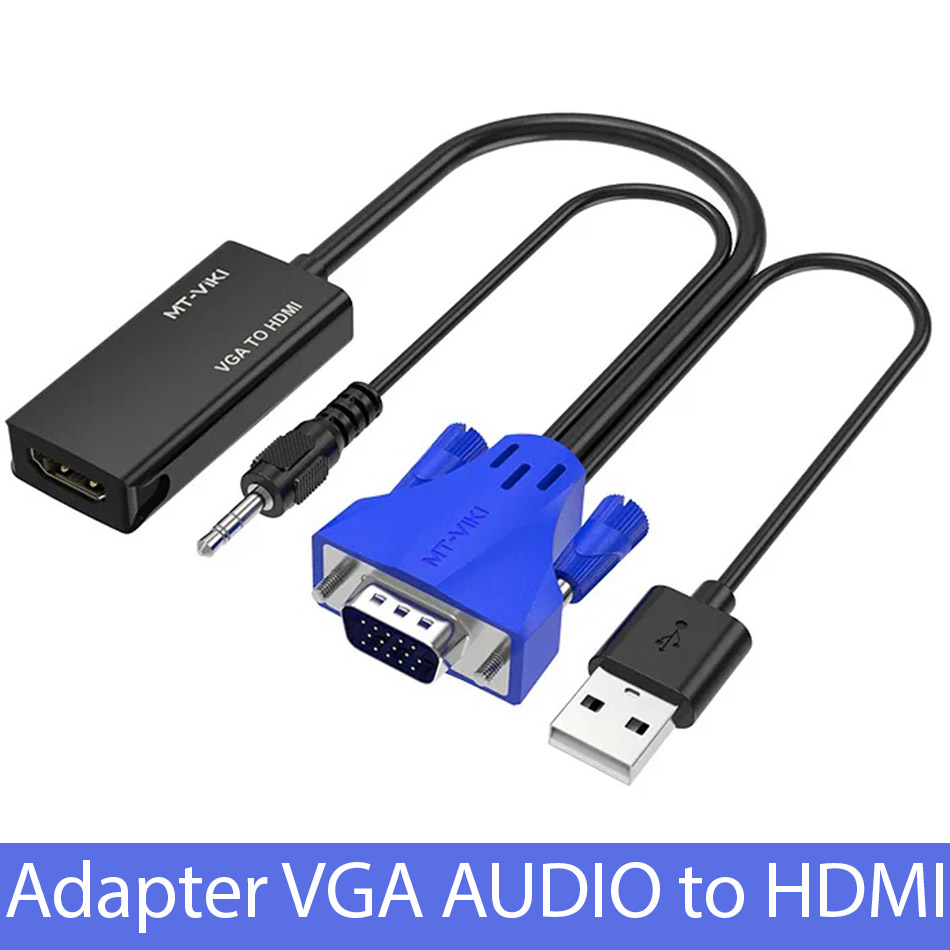Cáp chuyển đổi VGA sang HDMI MT-VIKIE có Audio nguồn USB Lazada
