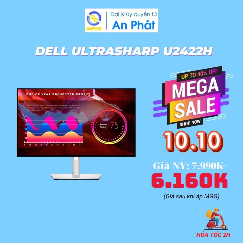 ﹍ Màn hình Dell Ultrasharp U2422H / U2422HE 23.8 inch FHD - USB TypeC - Model 2021