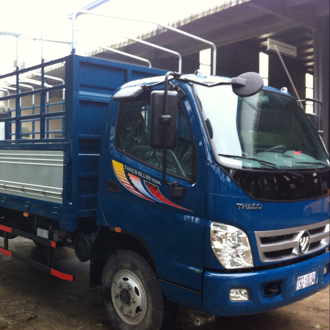 Tem decal dán cánh cửa, tem trang trí xe tải thaco onlin 800a (sl 2 tem dán 2 bên)