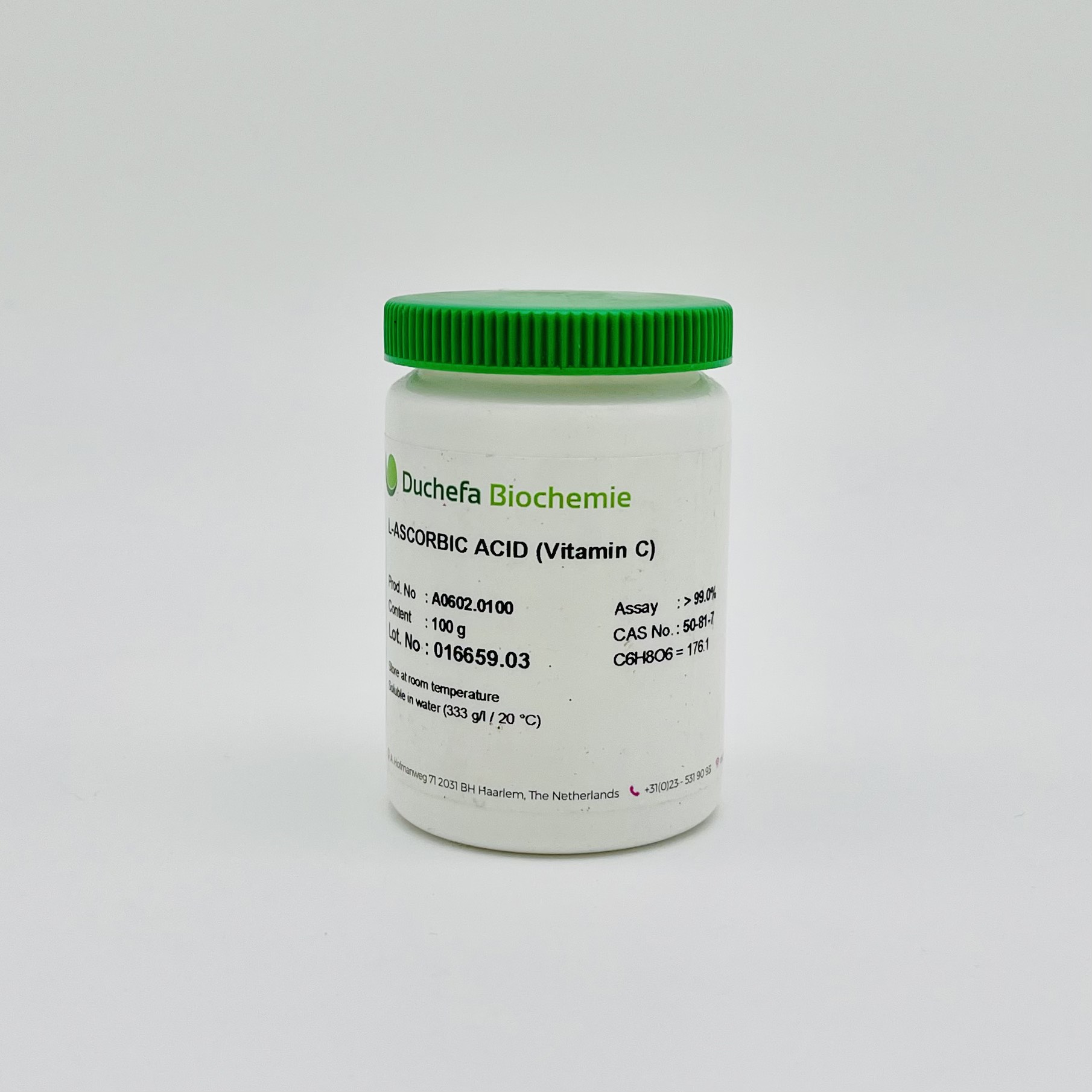 L-Ascorbic Acid (Vitamin C, Duchefa, Cas 50-81-7)