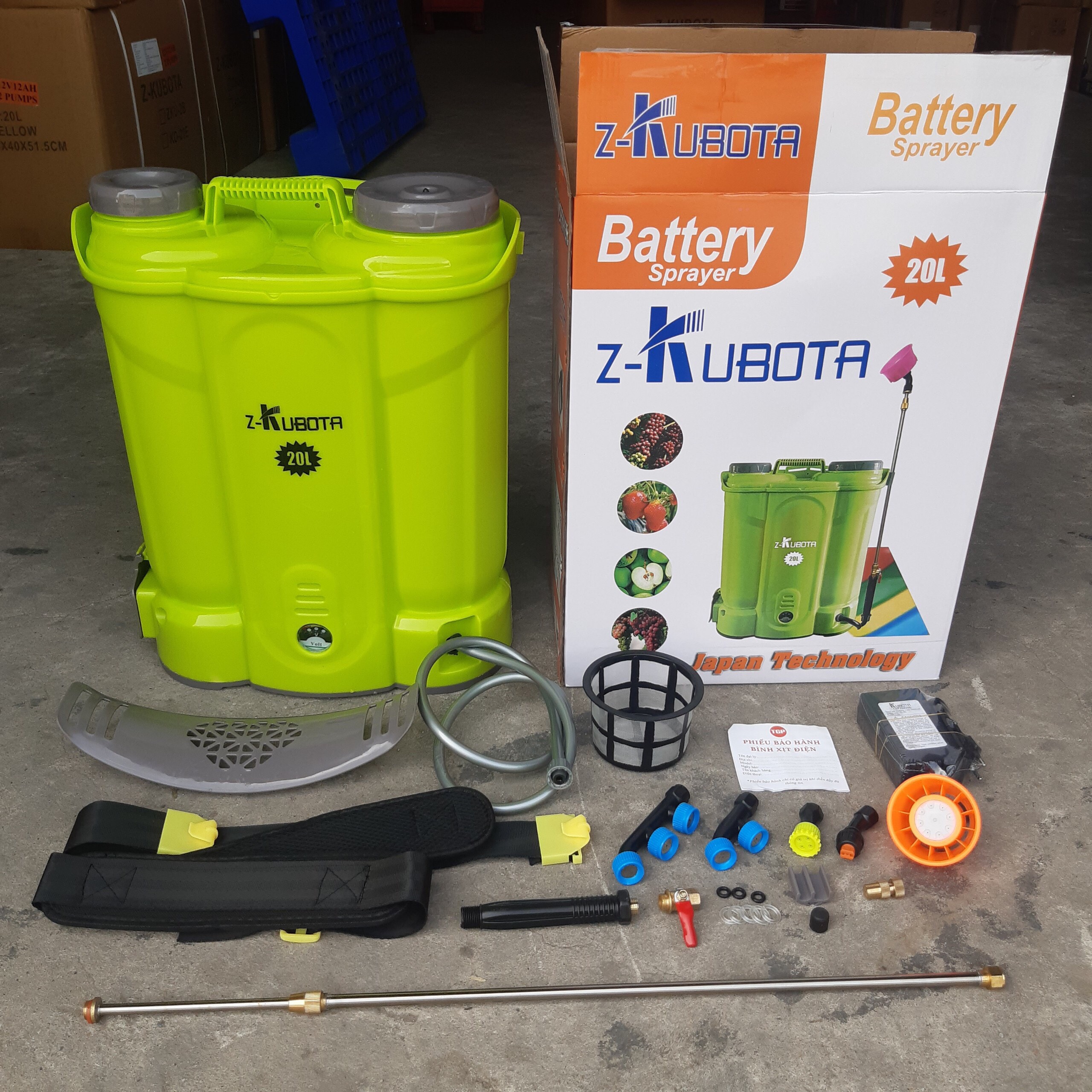 Bình xịt điện 20 lít z- kubota