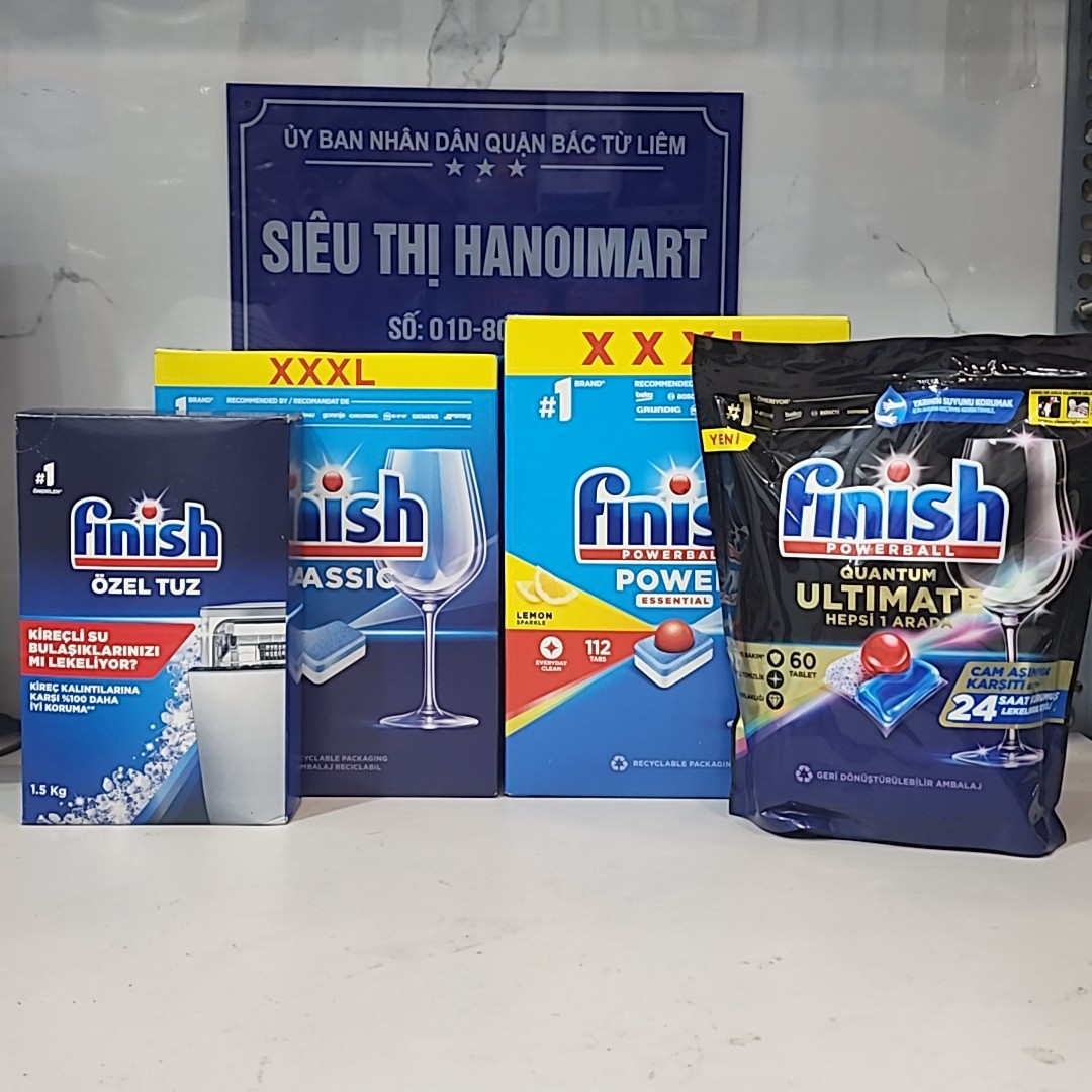 Viên vệ sinh máy rửa bát Finish ( dùng tẩy rửa làm vệ sinh định kỳ máy rửa chén )