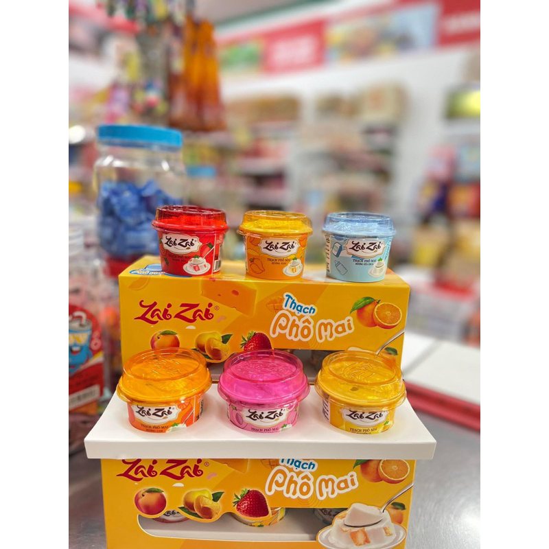 Zai Zai Cheese Jelly Duc Hanh - Box of 6 Pudding Jars