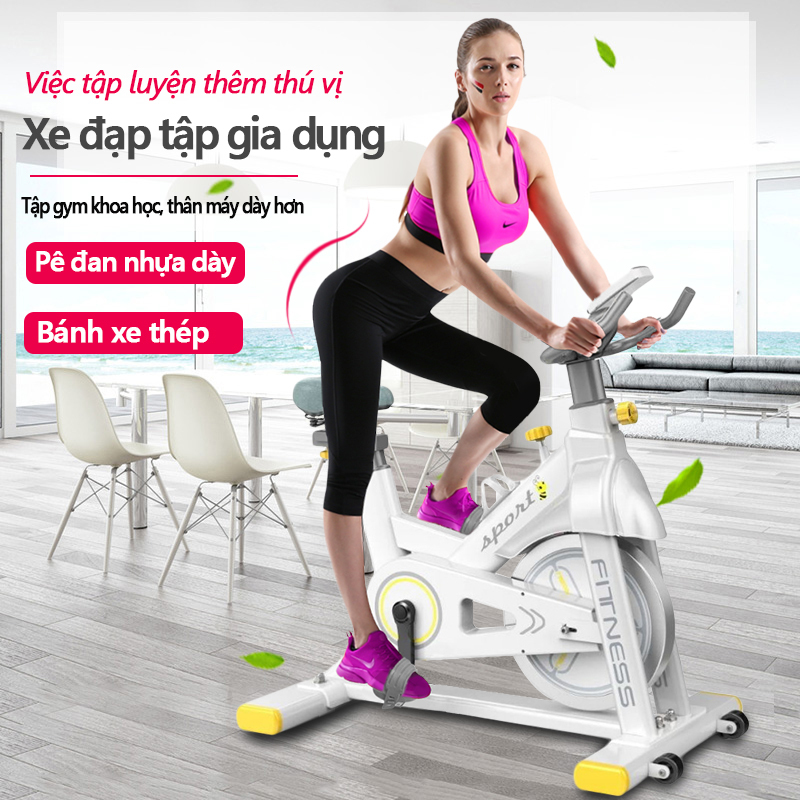 Xe đạp tập đa năng xe đạp tập gym tại nhà đa năng cản lực từ tính/ không từ tính chống mài mòn bàn đạp nhôm bánh xe thép dụng cụ tập gym đa năng Our shopping home