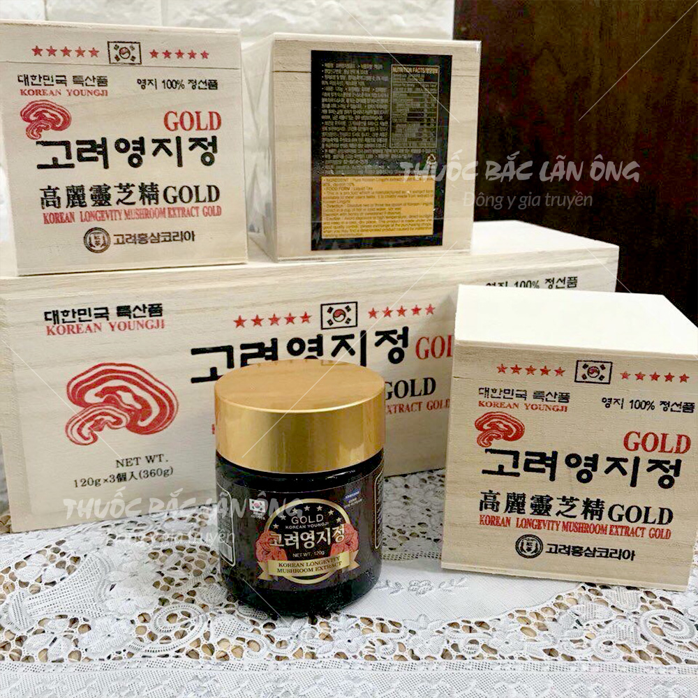 Cao Linh Chi Hàn Quốc YoungJi (Hộp Gỗ Trắng 3 lọ)