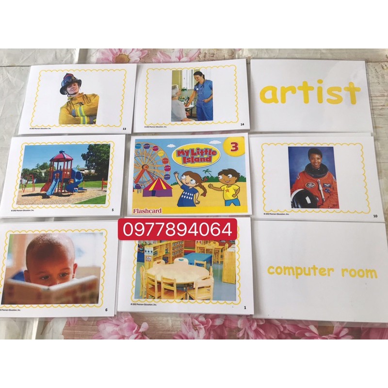 Thẻ Flashcards My Little Island 1-2-3 ( ép plastics bền đẹp)