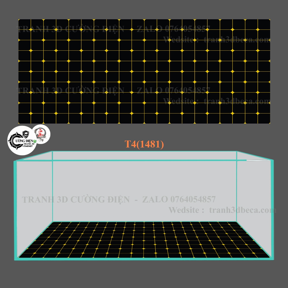 Tranh 3D dán đáy bể cá cảnh