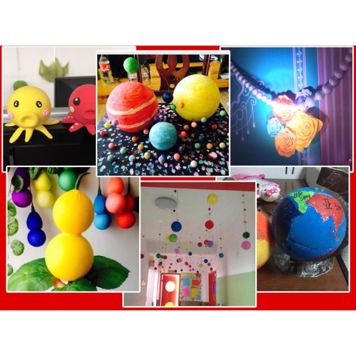 Xốp tròn trang trí size 8-20cm