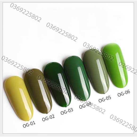 Sơn móng gel AS set 6 màu mã OG