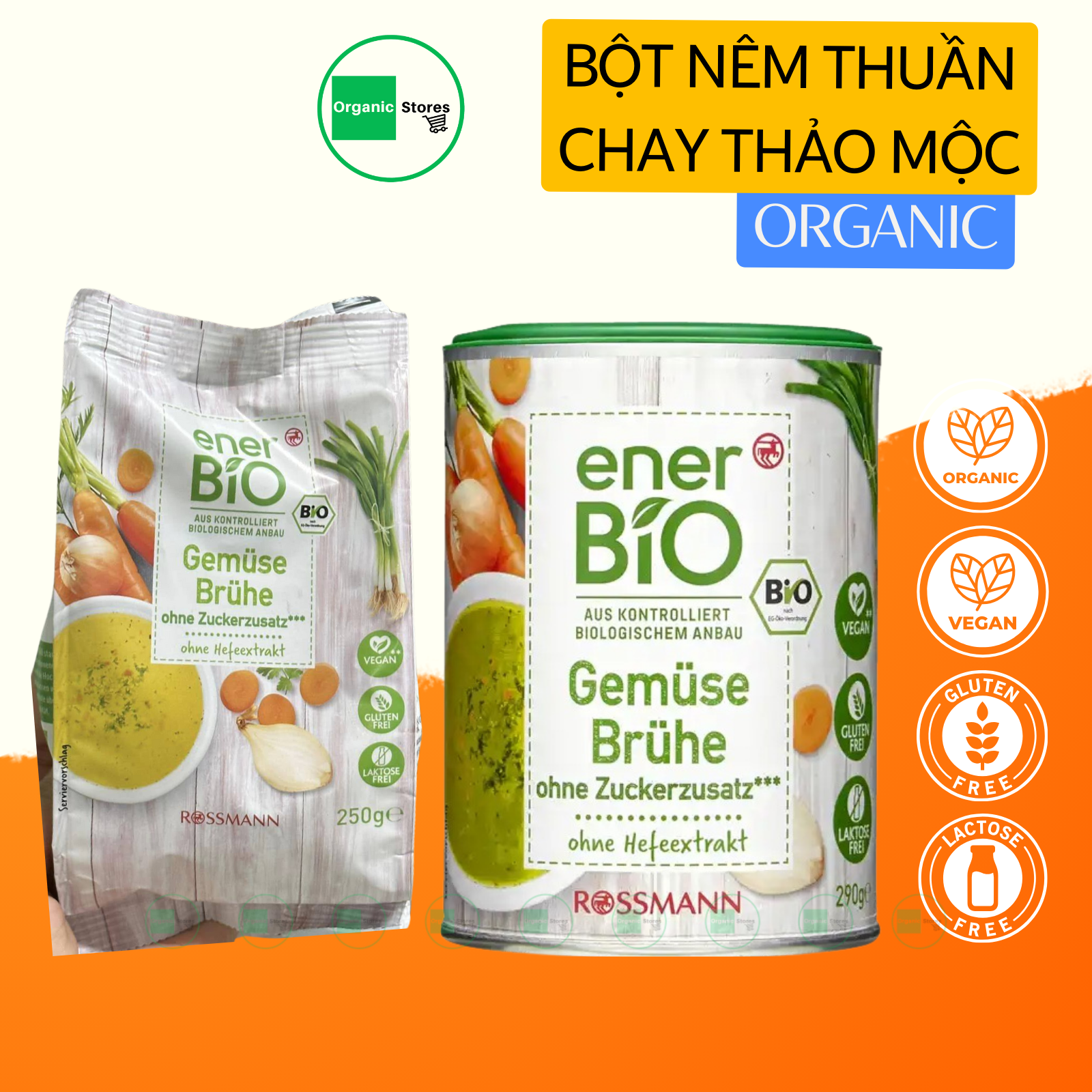 Bột nêm thuần chay rau củ thảo mộc hữu cơ 290gr - dmBio