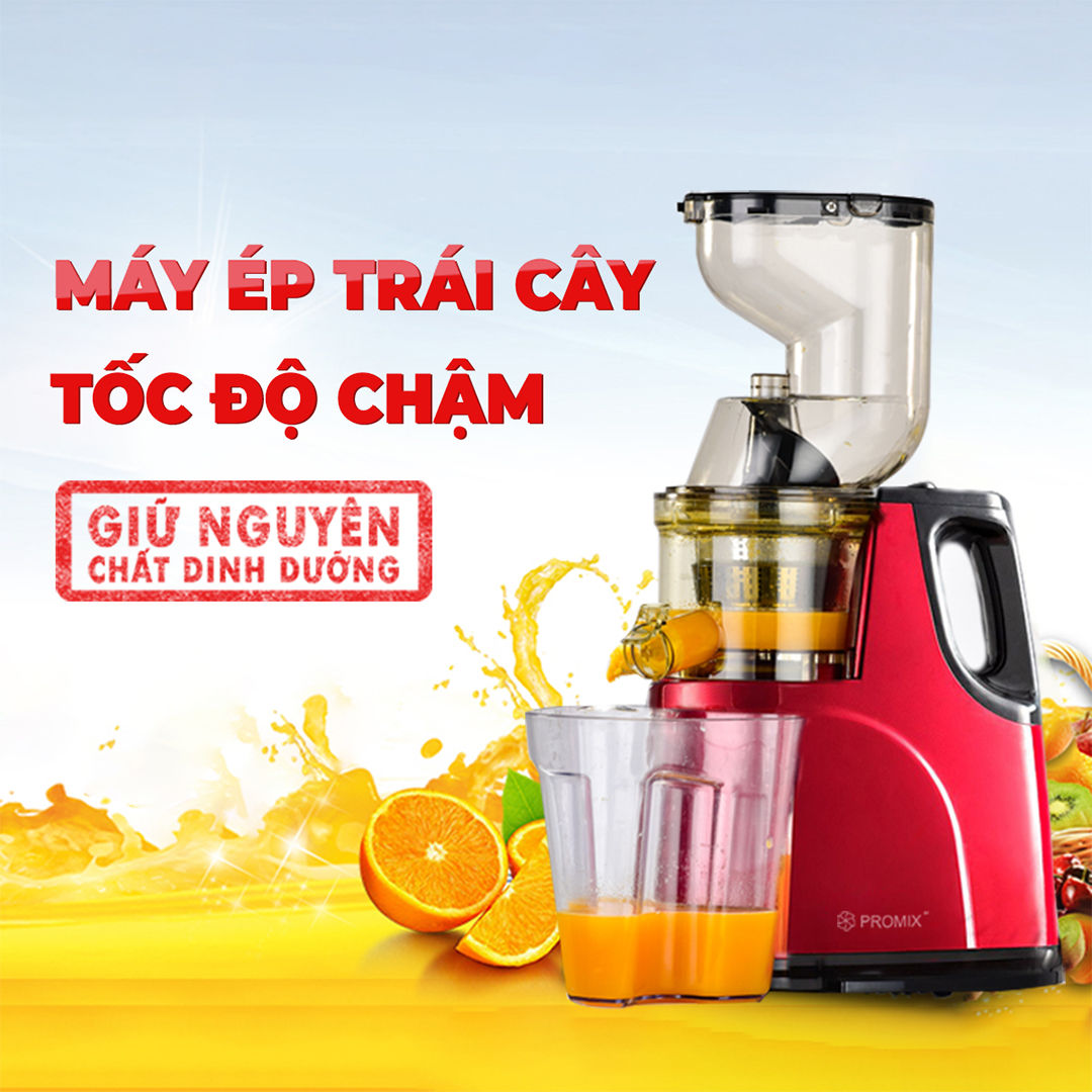 Máy ép chậm trái cây | máy ép chậm hongxin rh312 - máy ép chậm trái cây cổ bình to, tặng kèm 2 cốc đựng + bàn chải vệ sinh máy - gia dụng hana house - lỗi 1 đổi 1