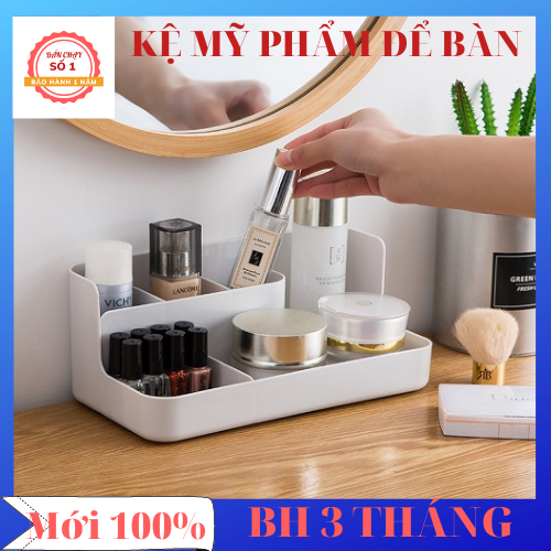 Khay Mỹ Phẩm Mini Để Bàn Nhiều Ngăn Model, Kệ nhựa đựng mỹ phẩm 5 ngăn để bàn, kệ đựng mỹ phẩm nhỏ gọn tiện dụng siêu xinh