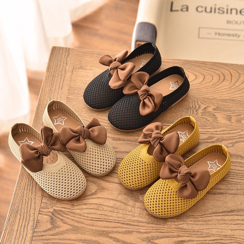 💥MỚI VỀ💥 Giày lưới búp bê mix nơ cho bé gái