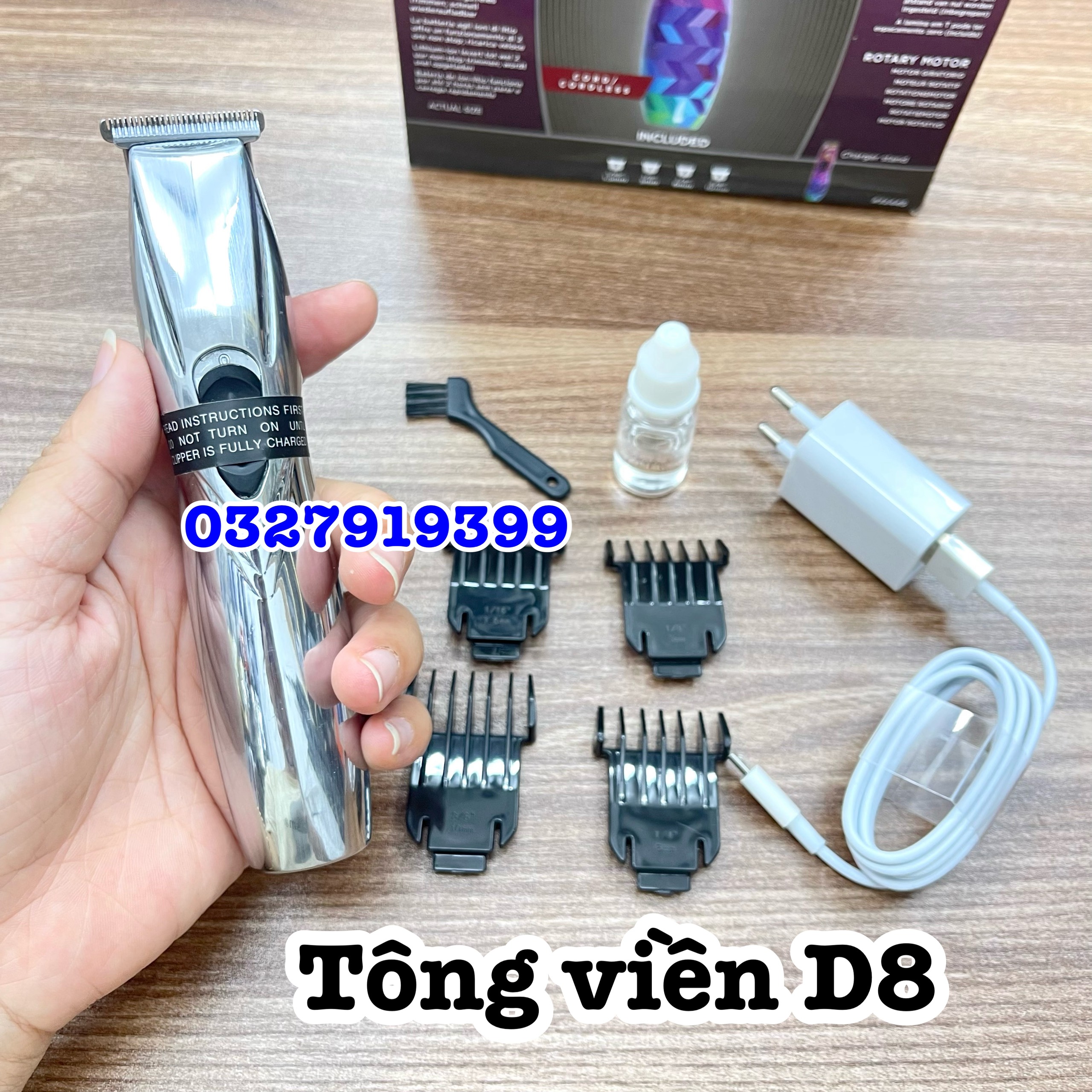 Tông đơ cạo viền cao cấp D8