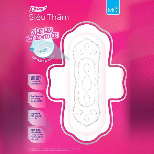 COMBO 6 GÓI/3 GÓI DIANA SIÊU THẤM SIÊU MỎNG CÁNH 23CM