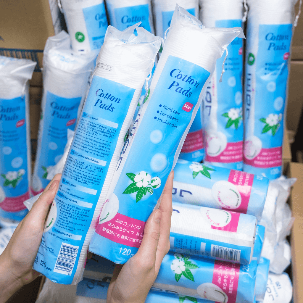 Bông tẩy trang tròn JOMI Cotton Pads 120 miếng