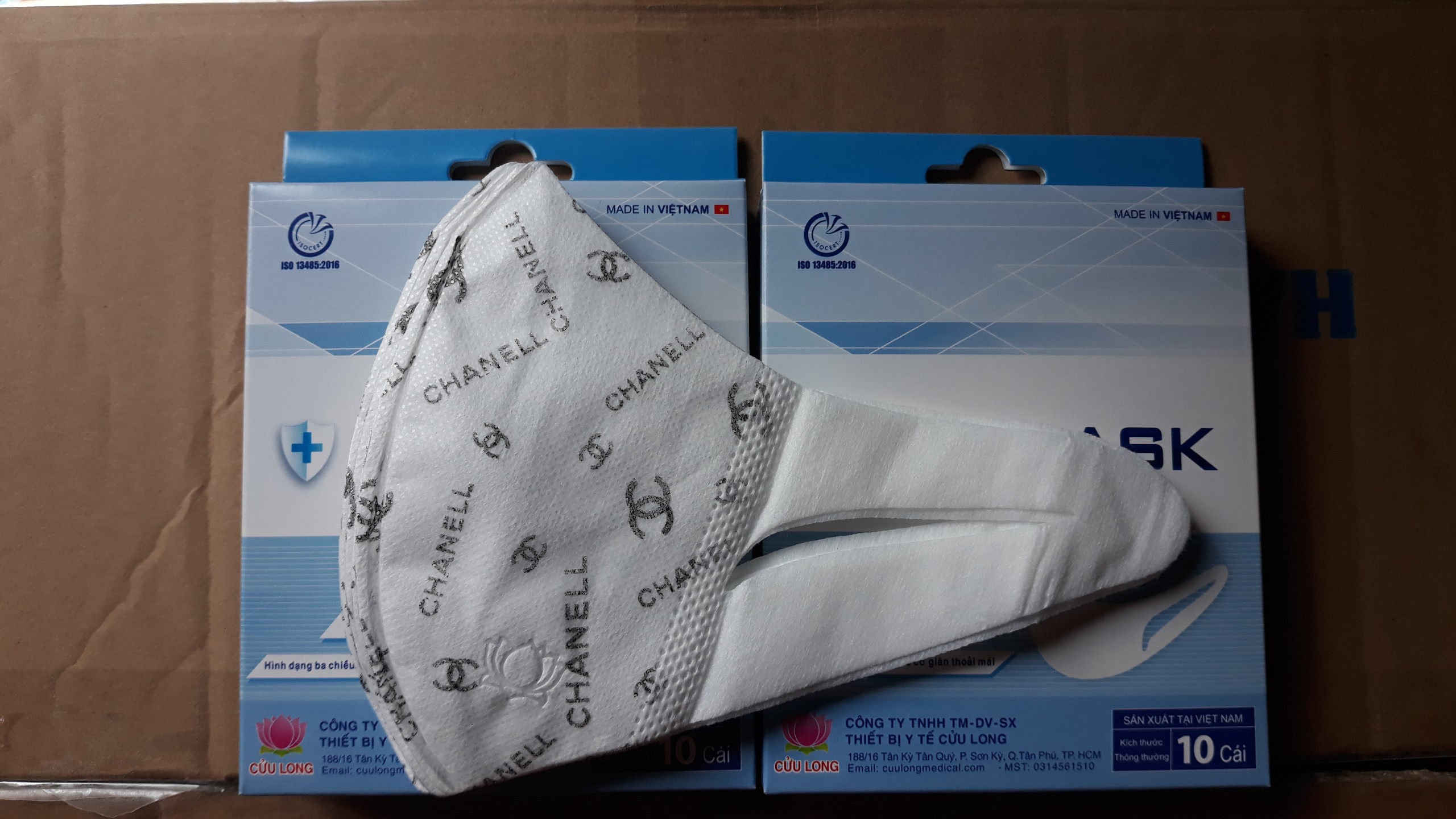 Khẩu trang 3D Hàng Cty Cửu Long Set 10 cái