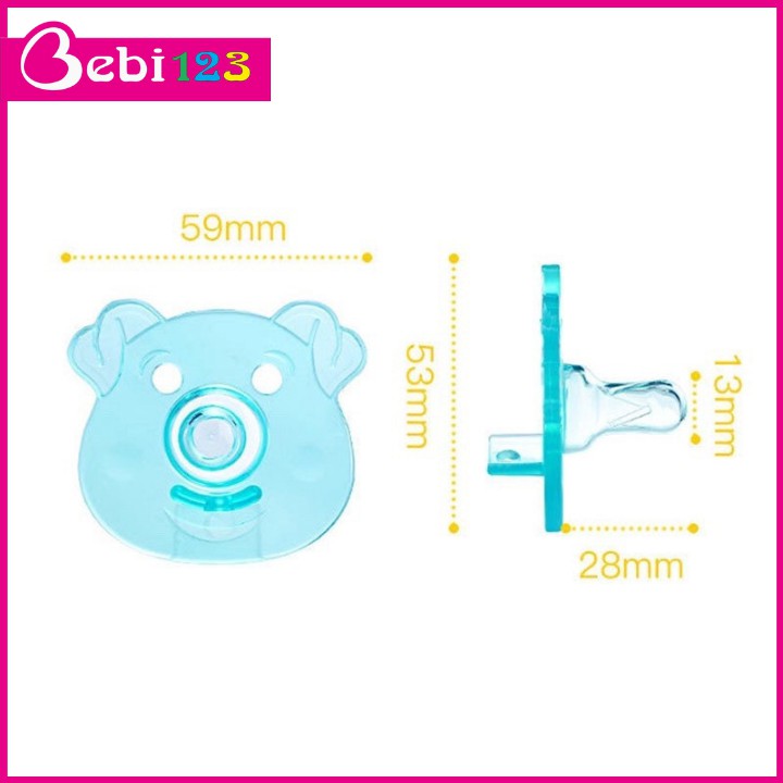 Núm ti giả silicon hình con vật đáng yêu cho bé