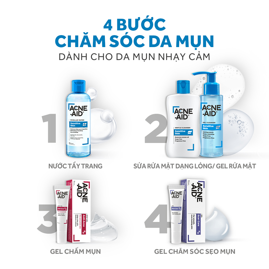 Sữa rửa mặt Acne-Aid Gentle Cleanser Sensitive Skin 100ml