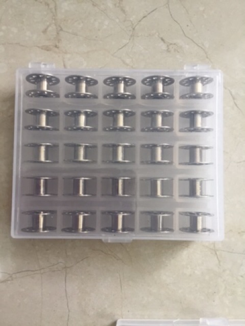 Combo hộp nhựa đựng và 25 con suốt công nghiệp