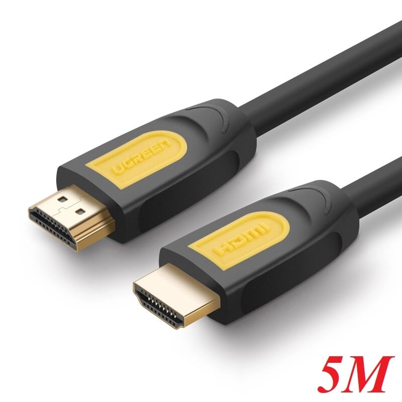 Ugreen 10167 5m màu vàng cáp tín hiệu hdmi chuẩn 1.4 hỗ trợ phân giải 4k * 2k hd101