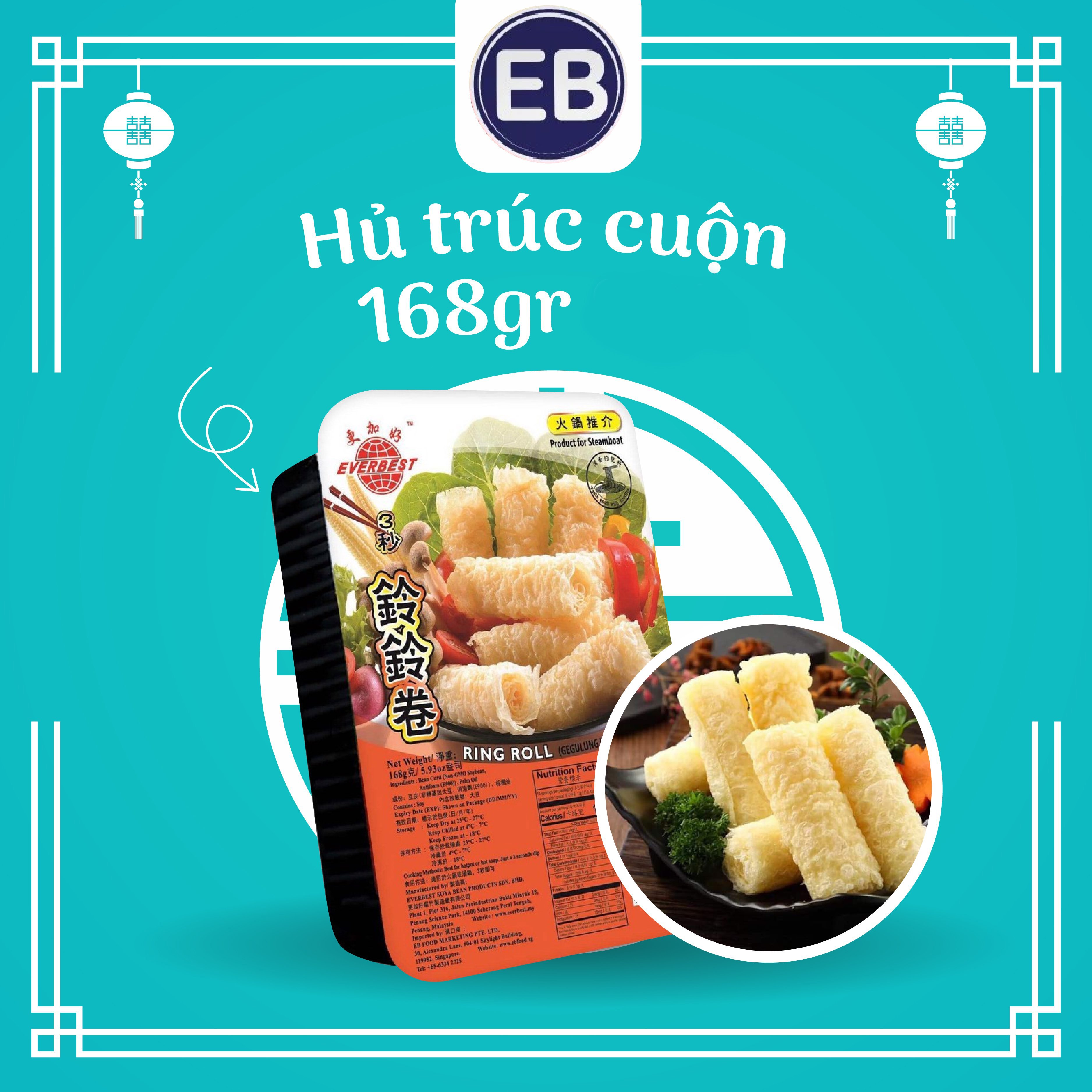 Hủ trúc cuộn Ring Roll Malaysia 168gr