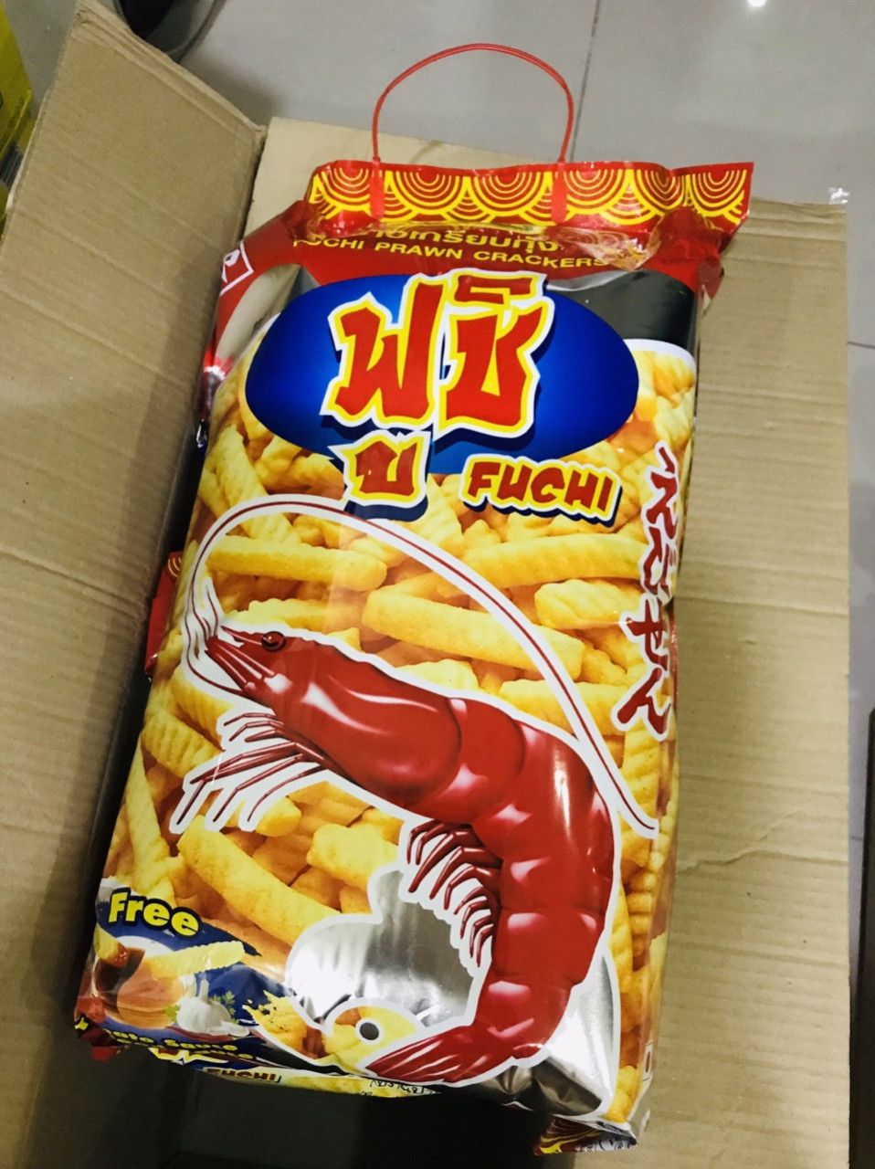 BÁNH DNACK BIM BIM TÔM KHỔNG LỒ THÁI LAN