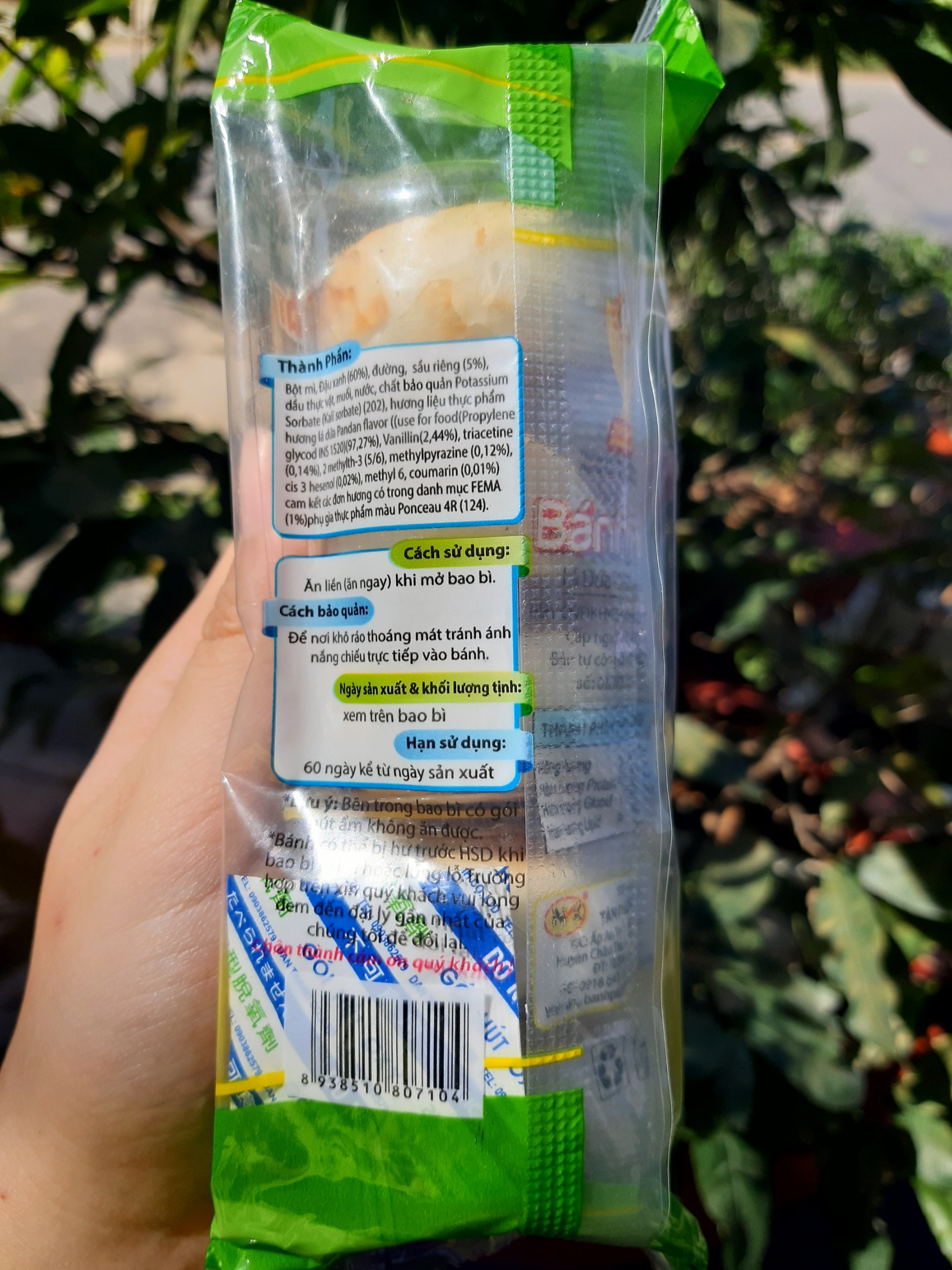 1 cây bánh pía mini tân phúc khánh siêu ngon( cây 5 cái)