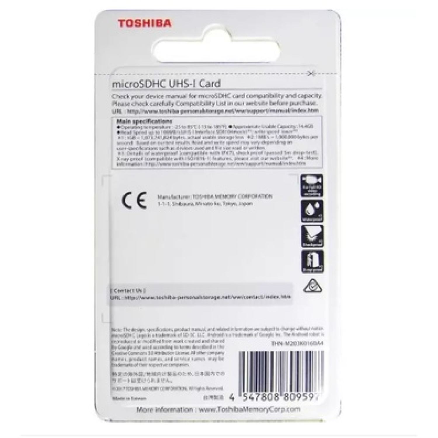 Thẻ Nhớ Micro SD 32GB TOSHIBA Box Class10 90MB/s