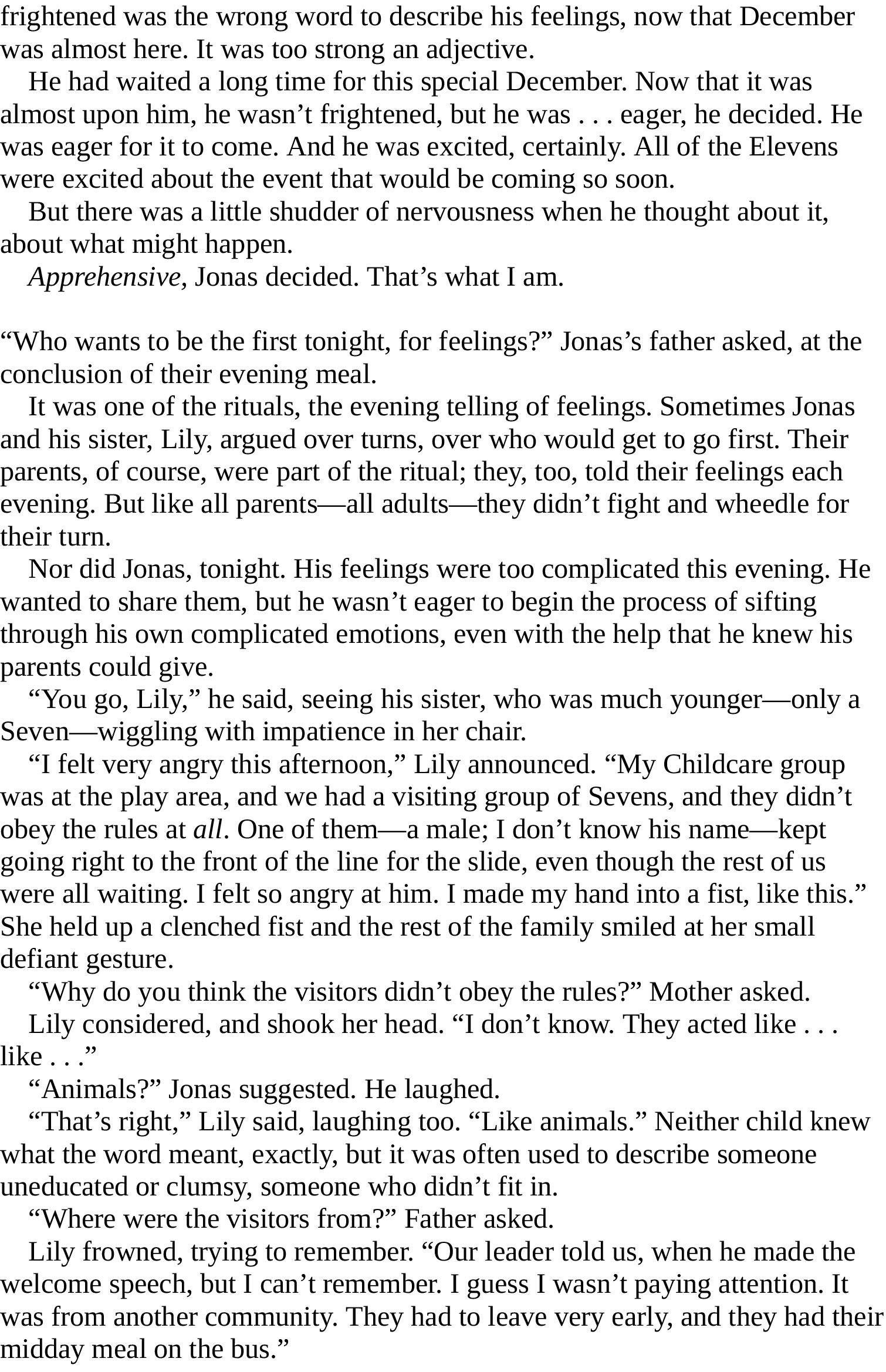 Novel - The Giver (Sách đen trắng)