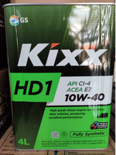 Dầu nhớt Kixx HD1 10W-40 CI-4 4l 6l