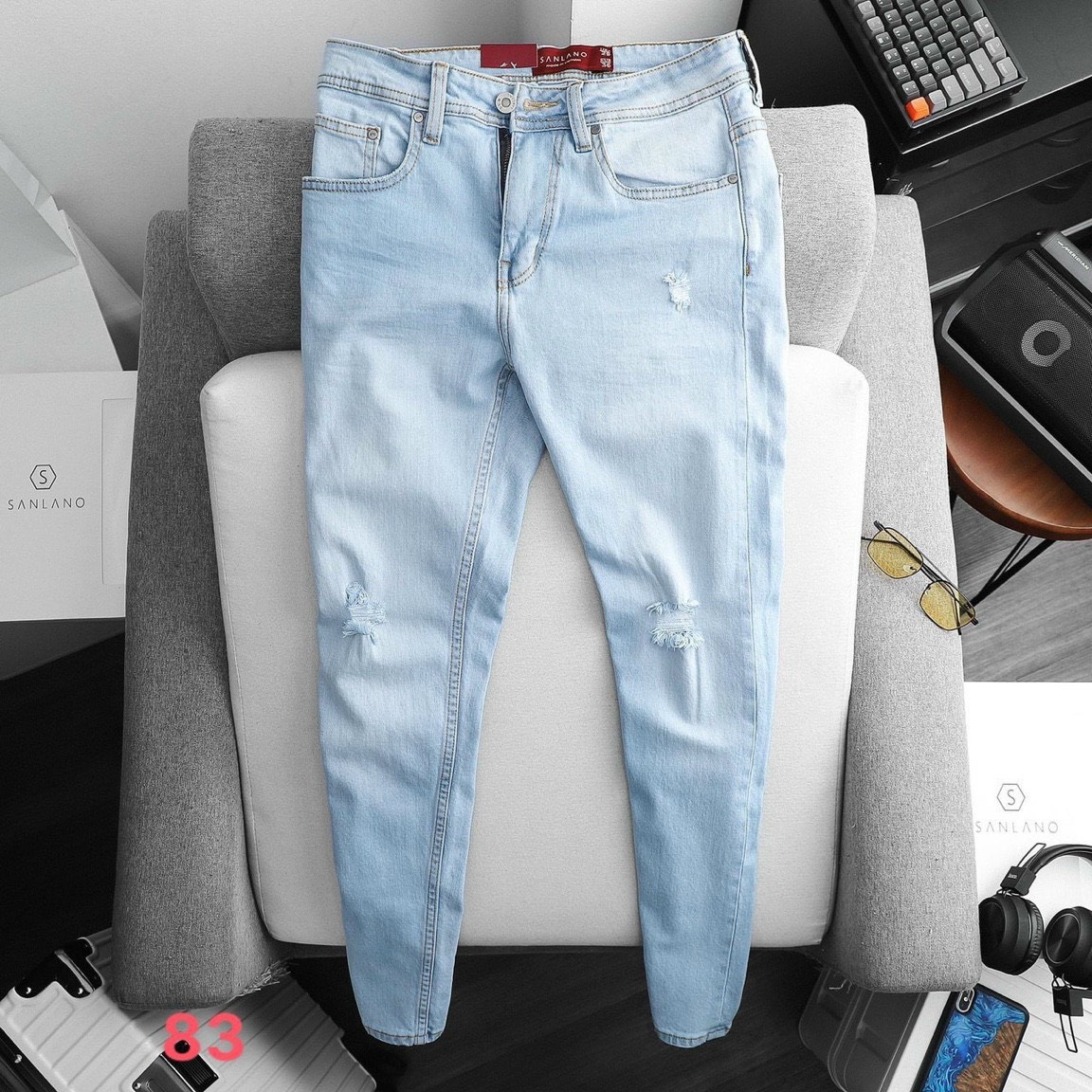 [HCM]Quần jean nam MAN SHOP  cao cấp hot trendchất bò kiểu dáng trẻ trung và dễ phối đồ mtp459