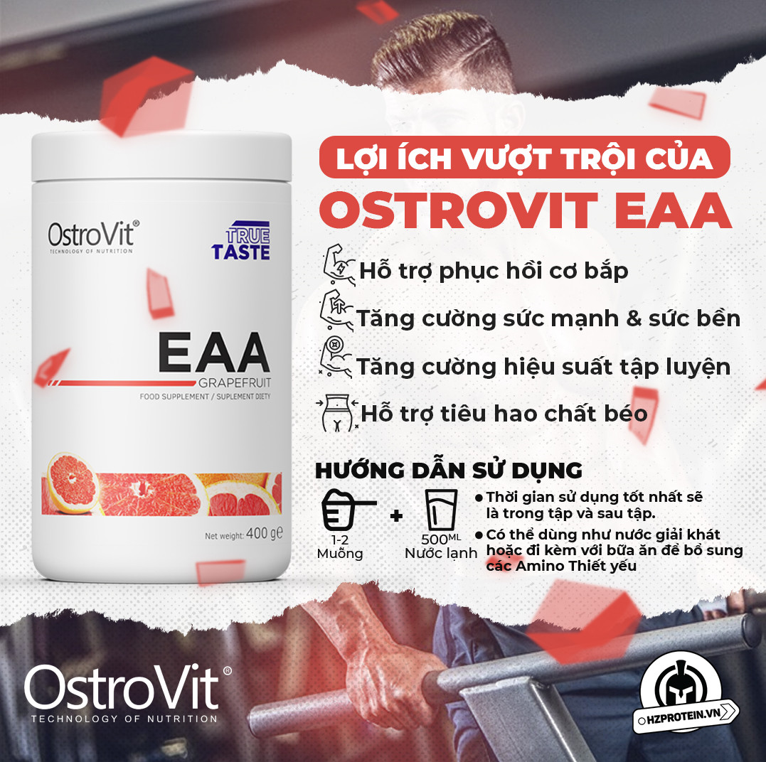OSTROVIT EAA - BỔ SUNG EAA HỖ TRỢ PHỤC HỒI, PHÁT TRIỂN CƠ BẮP (40 LẦN DÙNG)