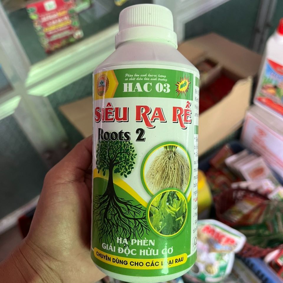 Siêu ra rễ roots 2 - 500ml - kích thích bộ rễ phát triển tối đa - giúp rễ khỏe - lá lớn - bóng mượt
